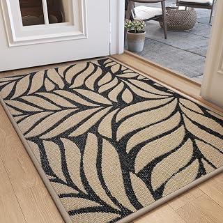 Door Mat Indoor Outside Entrance Dirt Resistant Brown 24"x35"