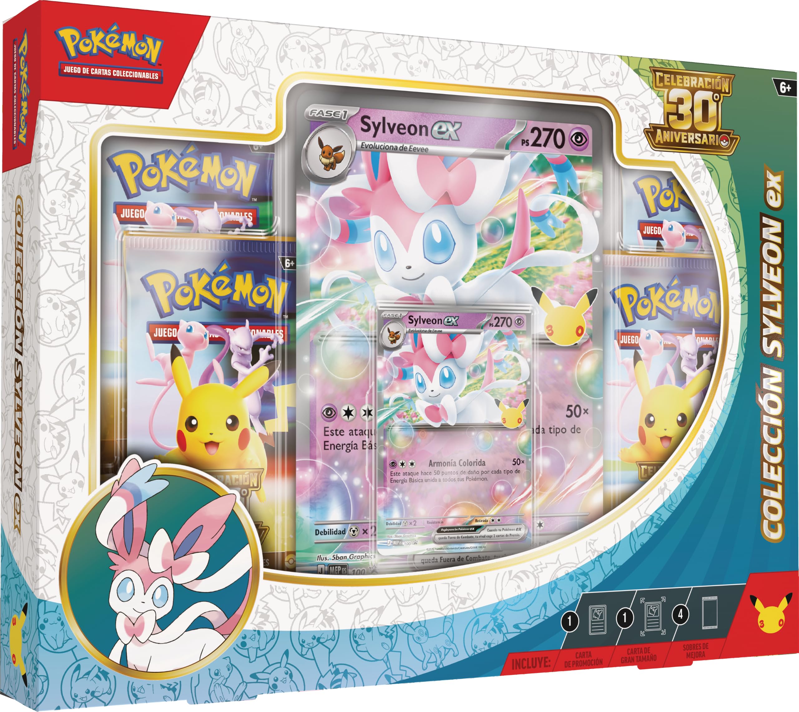 Pokémon: JCC Pokémon Sylveon Ex 30th Anniversary Celebration Collection (1 Holog
