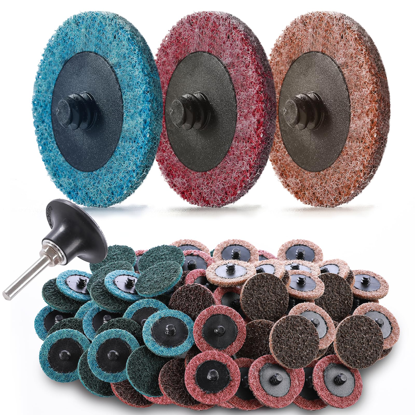 36Pcs 2 Inch Quick Change Discs for Die Grinder, Upgraded 1/4 in Holder