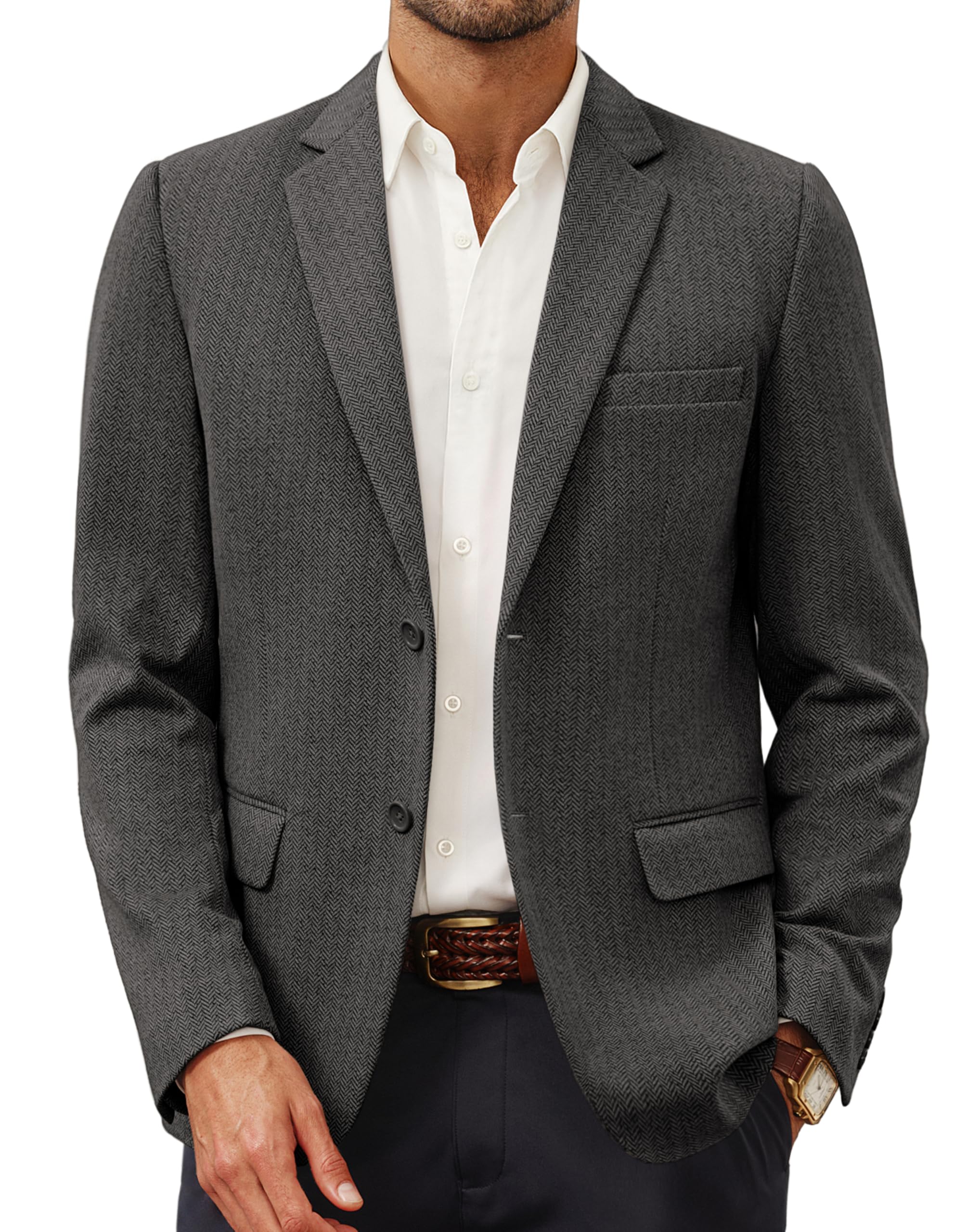 PJ PAUL JONES Men's Casual Knit Sport Coat Lightweight Blazer Jacket