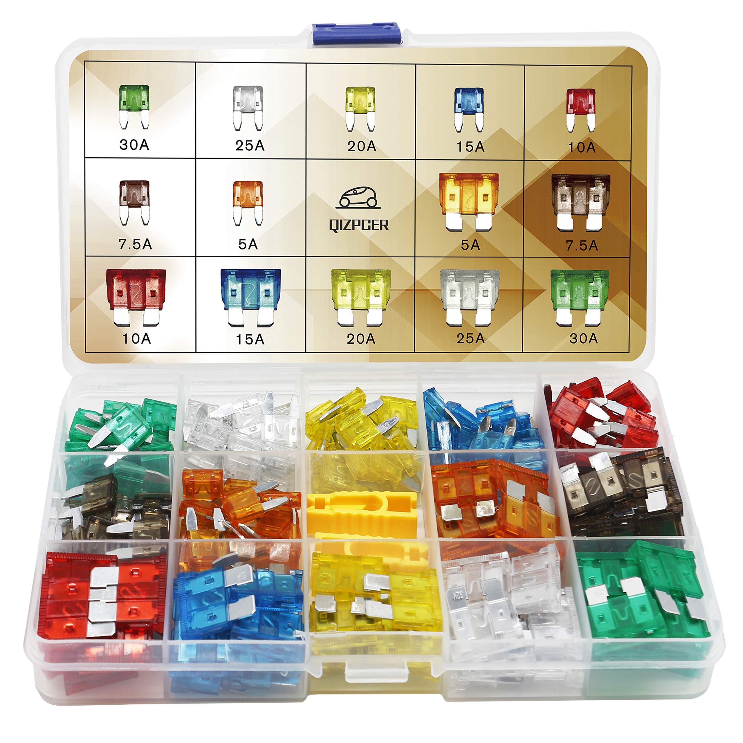 140 Pcs Fuses Automotive Kit - Blade Auto Fuse Assortment Standard and Mini Car 