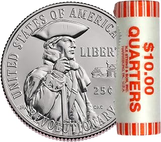2026 D Revolutionary War Quarter 40 Coin Roll Semiquincentennial Coin Collection SemiQ Uncirculated