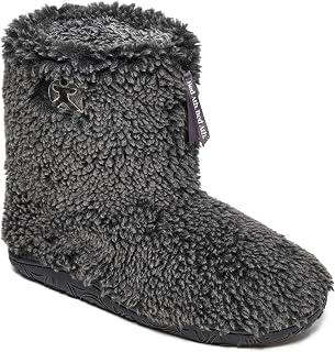 Bedroom Athletics Gosling Mens Sherpa Snow Toe Slipper Boots Soft Warm Zipper Memory Foam Durable Machine Washable