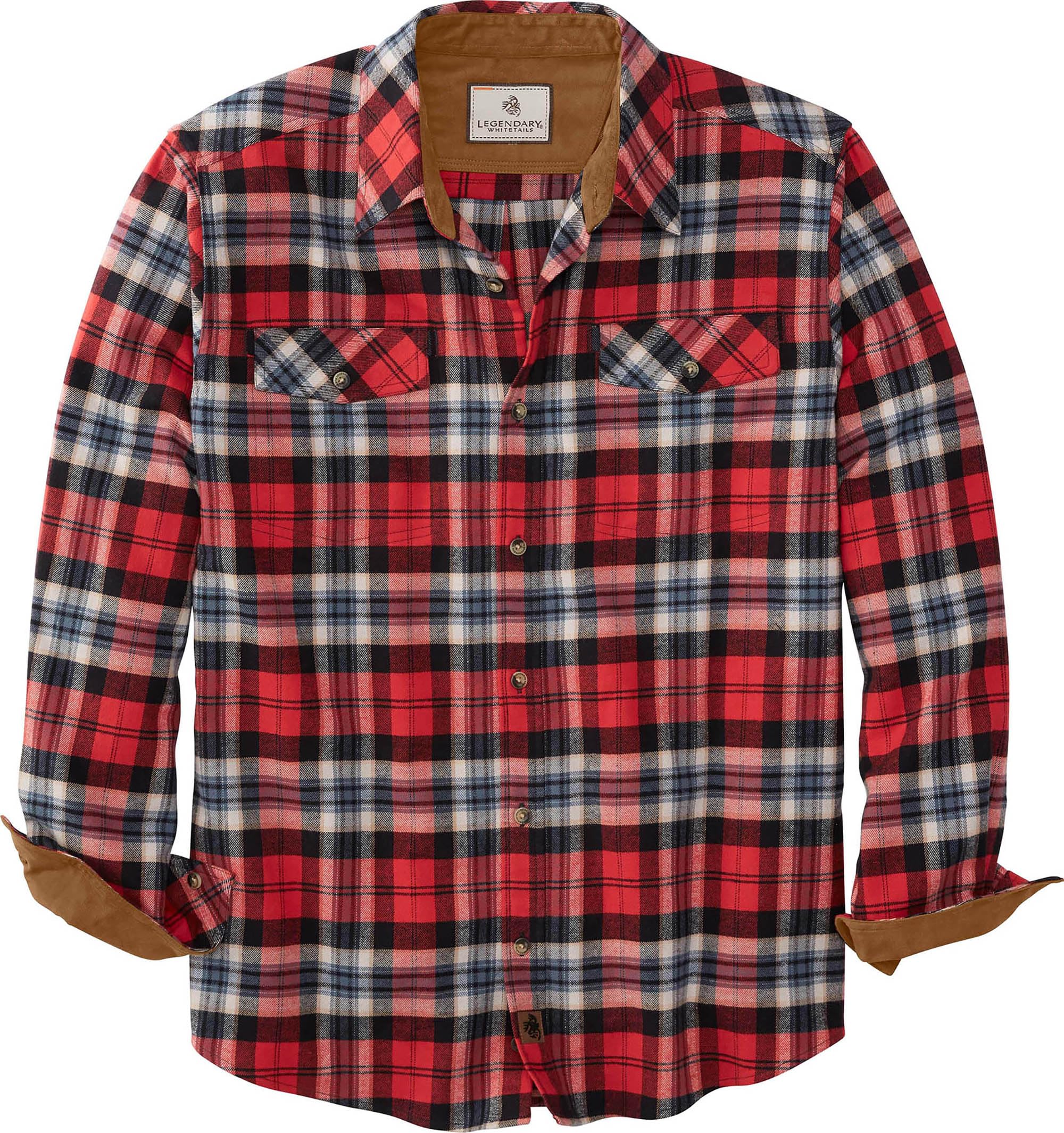 Legendary Whitetails Men's Legendary Plaid Flannel Button Down Shirt (Pack of 1)