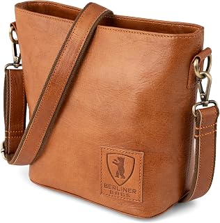 Berliner Bags Madison Women's Genuine Leather Tote Bag with Handles and YKK