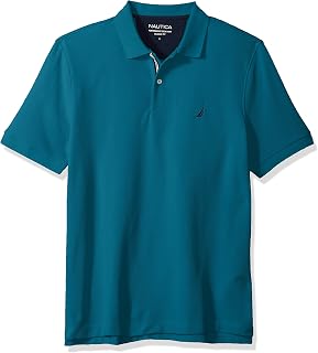 Nautica Classic Short Sleeve Solid Polo Shirt Men's Polo Shirt