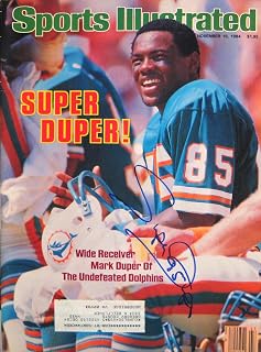 Duper, Mark "Super" 11/19/84 autographed magazine