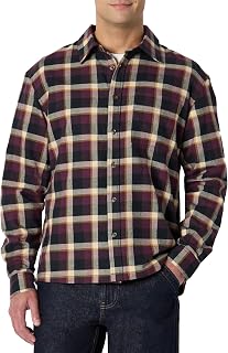Amazon Essentials Men's Casual Fit Long Sleeve Flannel Shirt