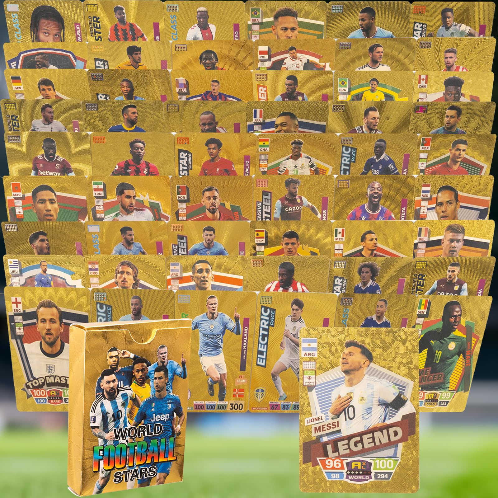 2026 Soccer Trading Cards | 55 Unique Collectible Cards per Box | Premium Paper,