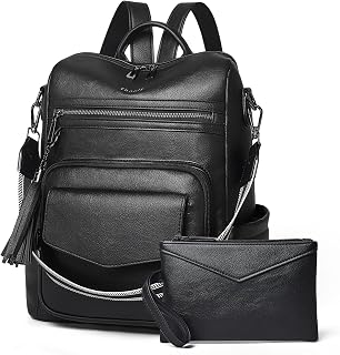 Shrrie Backpack Purse for Women Travel,Convertible Crossbody Shoulder Bag for Ladies with Adjustable Strap for Work College