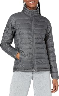 Amazon Essentials Women's Lightweight Quilted Jacket Water-Repellent Packable Transition Jacket