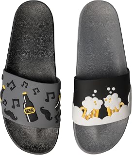 Dedoles Bathing Shoes & Slippers for Women, Men & Children, Bath Sandals, Funny Designs, Books, Coffee, Party, Pizza, Fox, Bear, Llama, Clouds, Gift