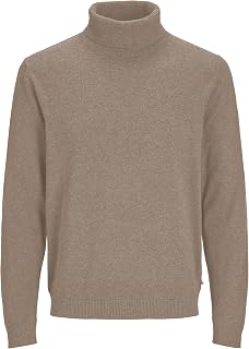 JACK & JONES Male Turtleneck Pullover Plain Turtleneck Sweater