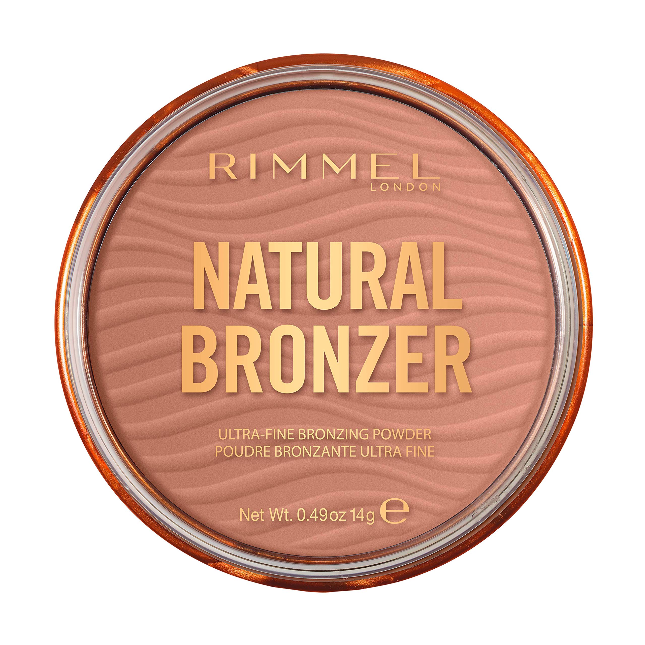 Rimmel Natural Bronzer, Silky-Smooth & Ultra-Fine Bronzing Powder, 001 Sunlight,