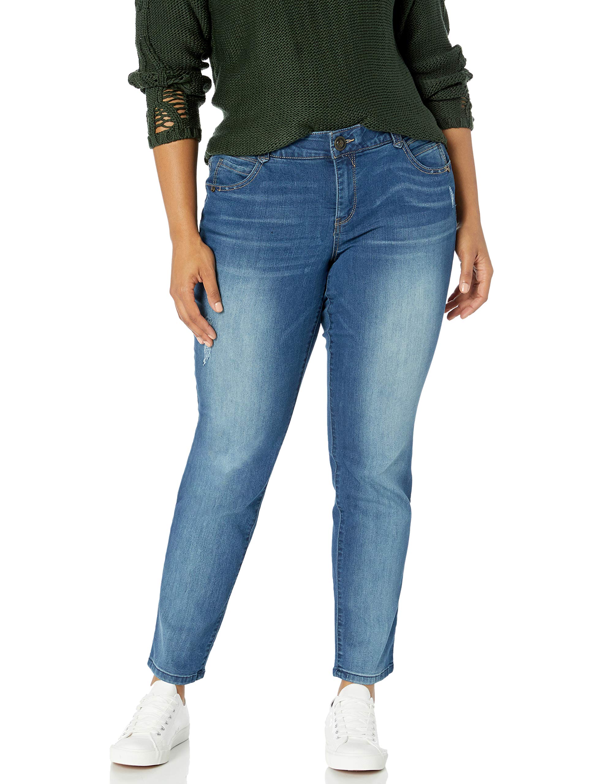 Democracy Plus Size Ab Solution Straight Leg Jean Women's Jeans