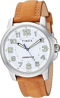 Timex Men's Metal Body Expedition Watch, Tan/White, Expedition