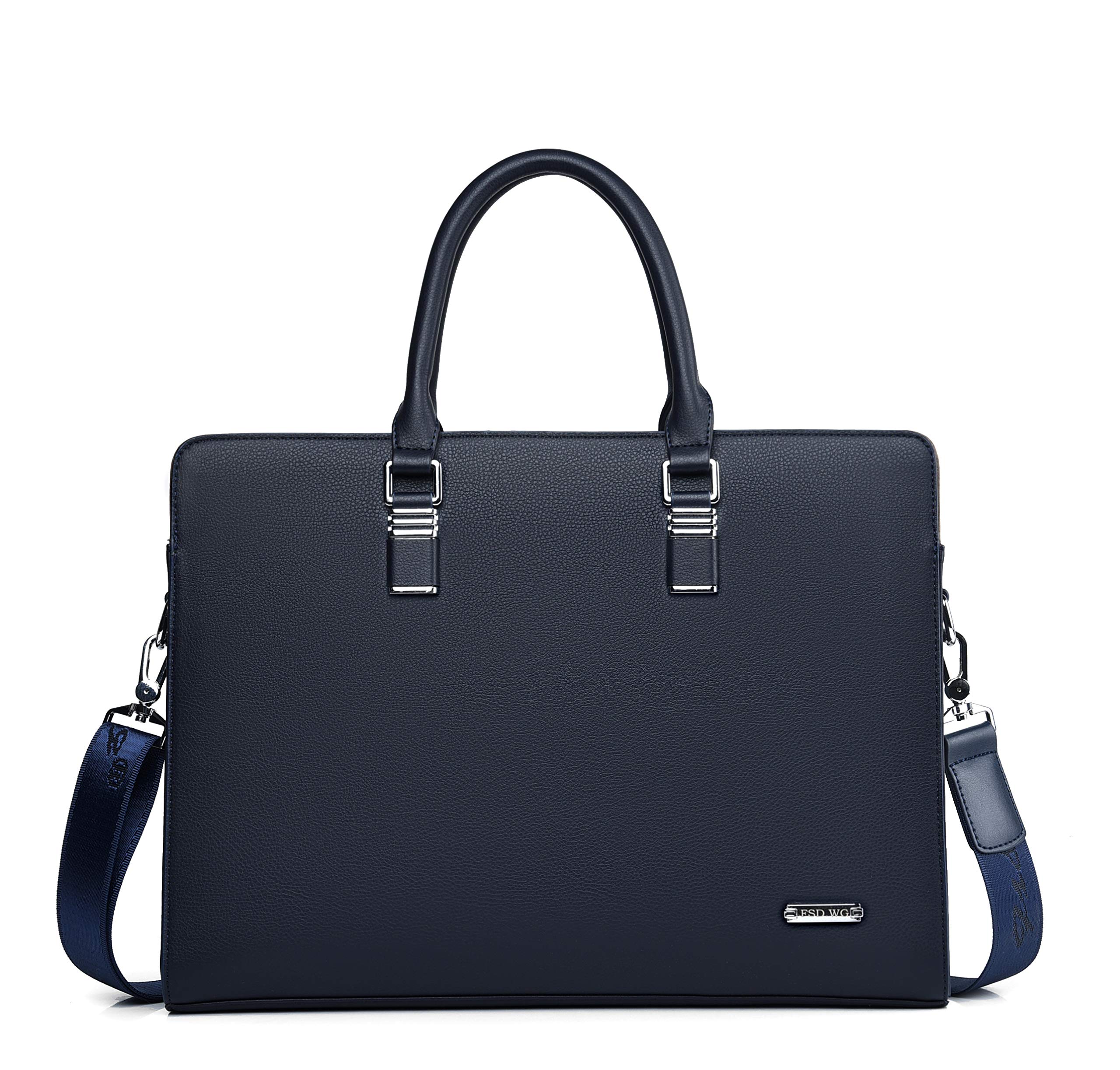 FSD.WG Men's Business Bag, Waterproof Leather Briefcase, Shoulder Laptop Busines