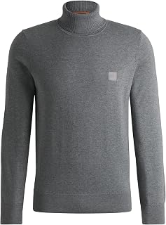 BOSS Mens Akiro S Cotton-Cashmere Rollneck Sweater