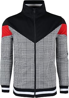 SCREENSHOT Men's Mens Urban Hip Hop Premium Track Jacket Side Taping Basic Urban (pack of 1)