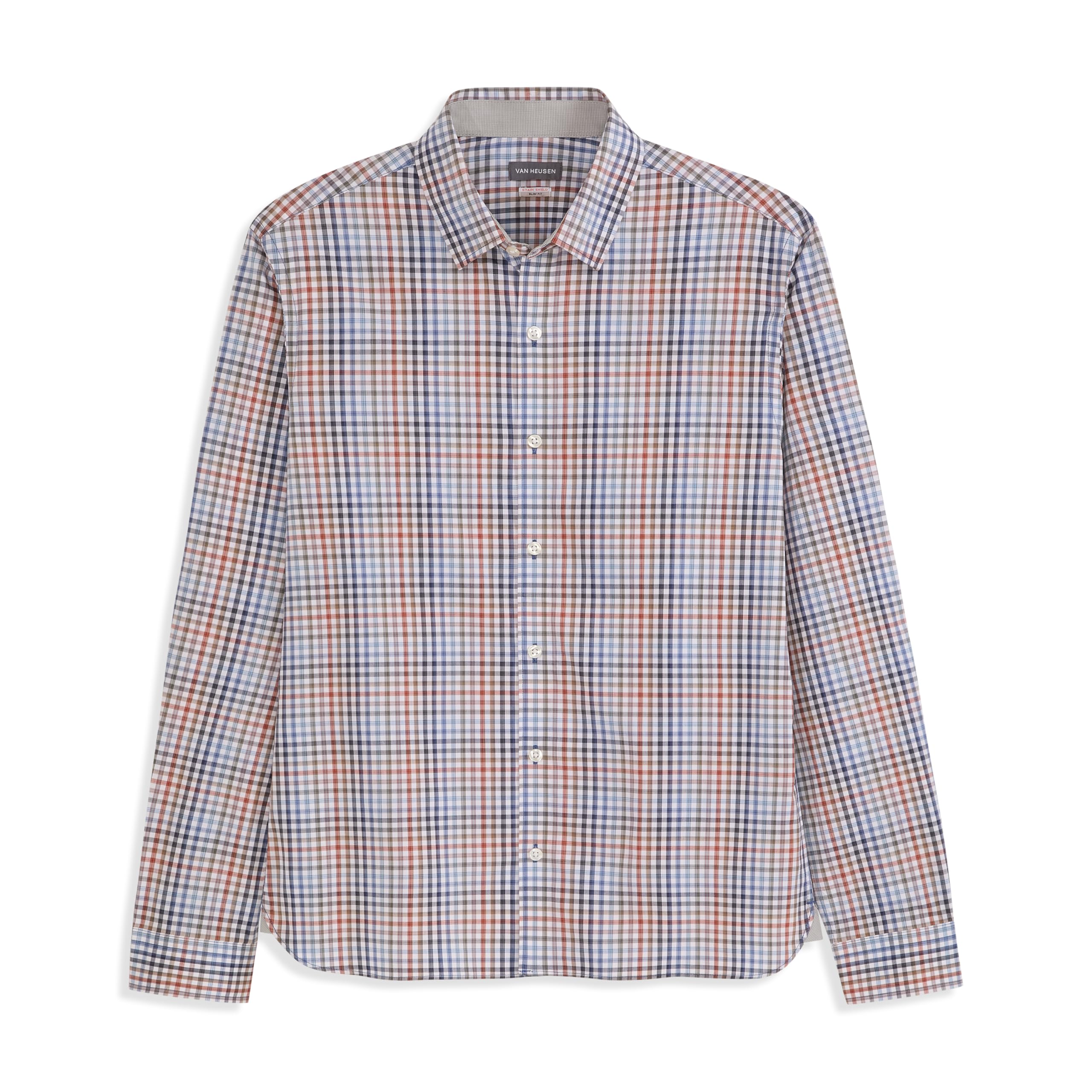 Van Heusen Wrinkle Free Long Sleeve Button Down Shirt, Slim Fit, Comfortable Str