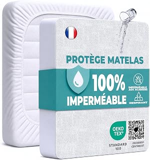 Mattress Protector 60 x 120 cm Waterproof Mattress Protector Cotton and Microfibre Bed Protector for Baby Incontinence Anti-Dust Mite Mattress Cover Pee Machine Washable