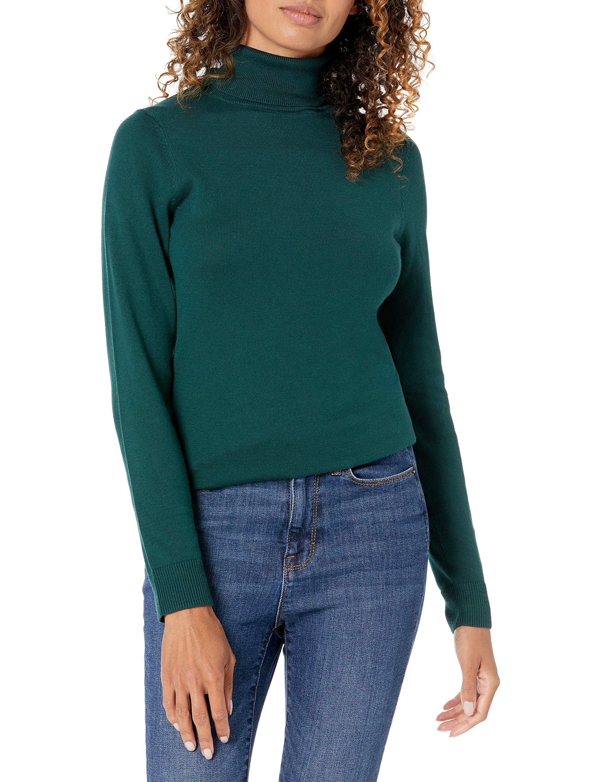 Amazon Essentials Women's Slim Fit Lightweight Classic Fit Long Sleeve Pullover 