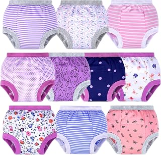 BIG ELEPHANT Toddler Potty Training Underwear, 100% Cotton for Boys & Girls