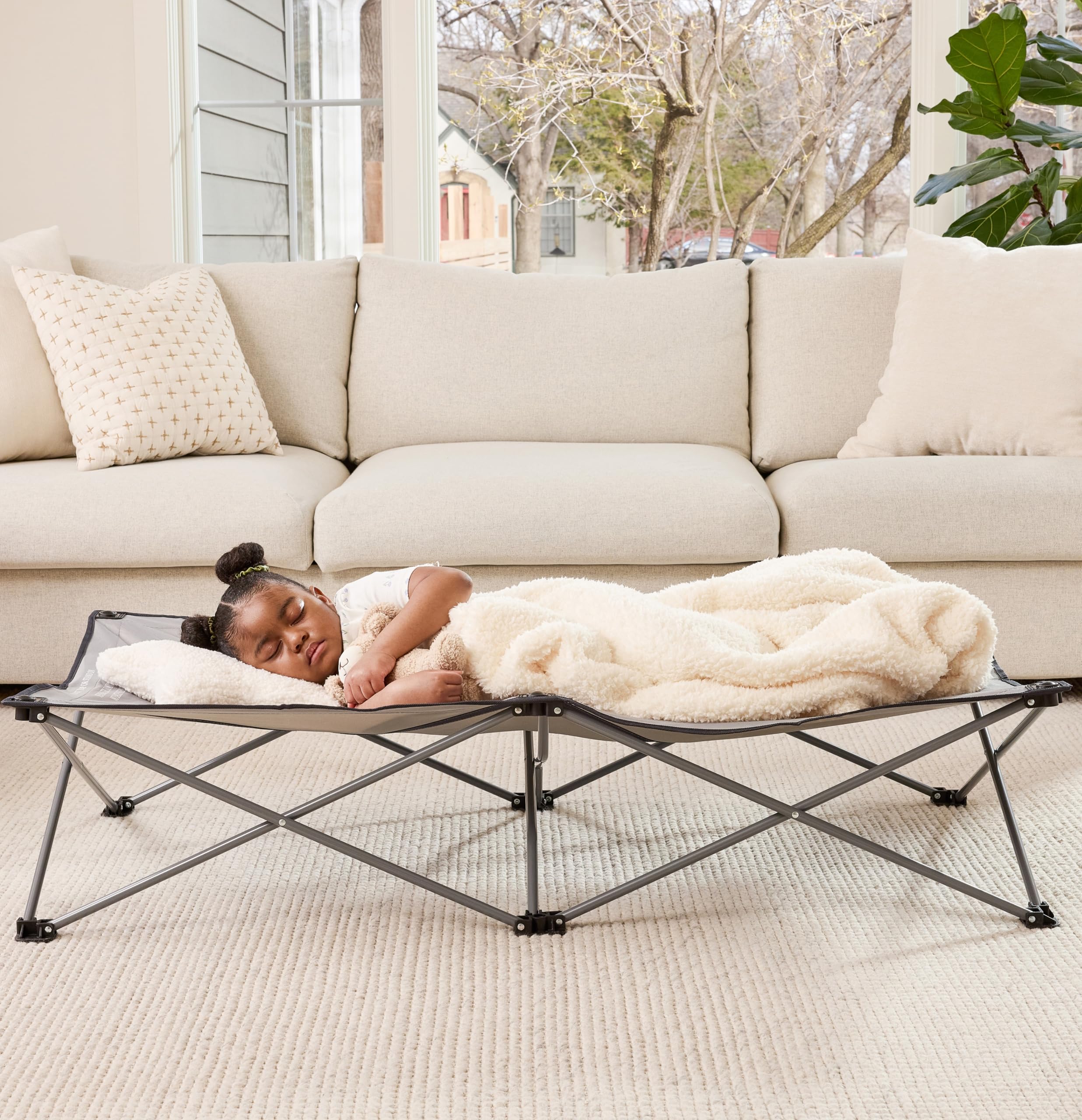 Regalo Extra Long My Cot® Portable Toddler Bed, Foldable Kids Travel Bed & Campi