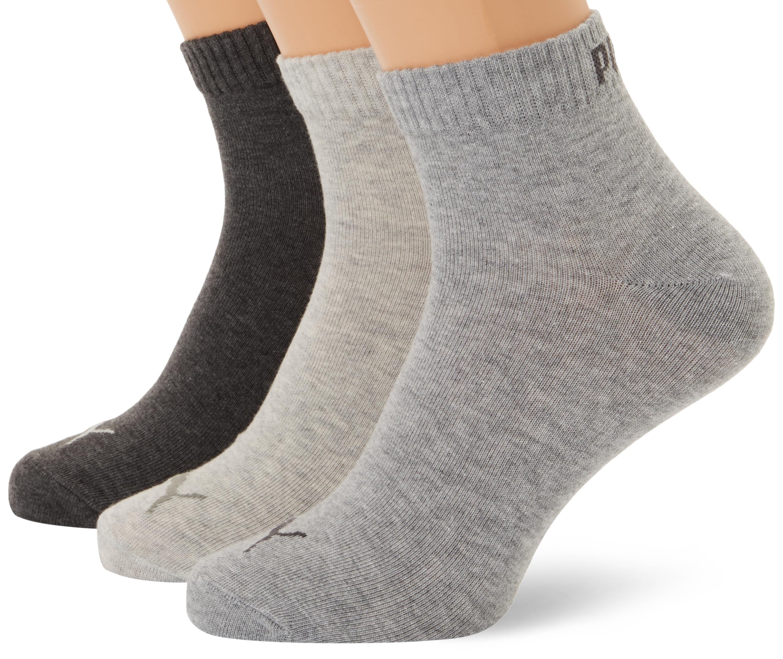 PUMA Unisex Quarter Plain Socks Unisex Adult (Pack of 5)