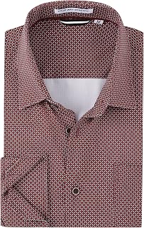 Alex Vando Chemise Imprimée à Manches Longues pour Homme Coupe Droite Boutonnée