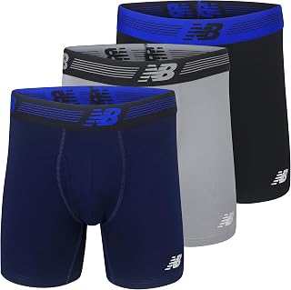 New Balance Men's 3-Pack 6" Fly Front Boxer Brief