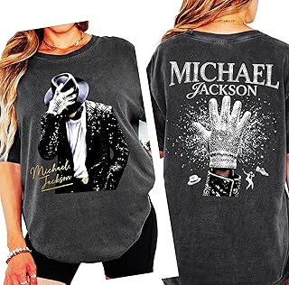 King of Pop Music Legend Tee – Vintage Pop Icon Inspired Graphic T-Shirt – Double Sided Music Biopc Fan Shirt – Retro Dance Legend Graphic Shirt - Pepper Charcoal Color