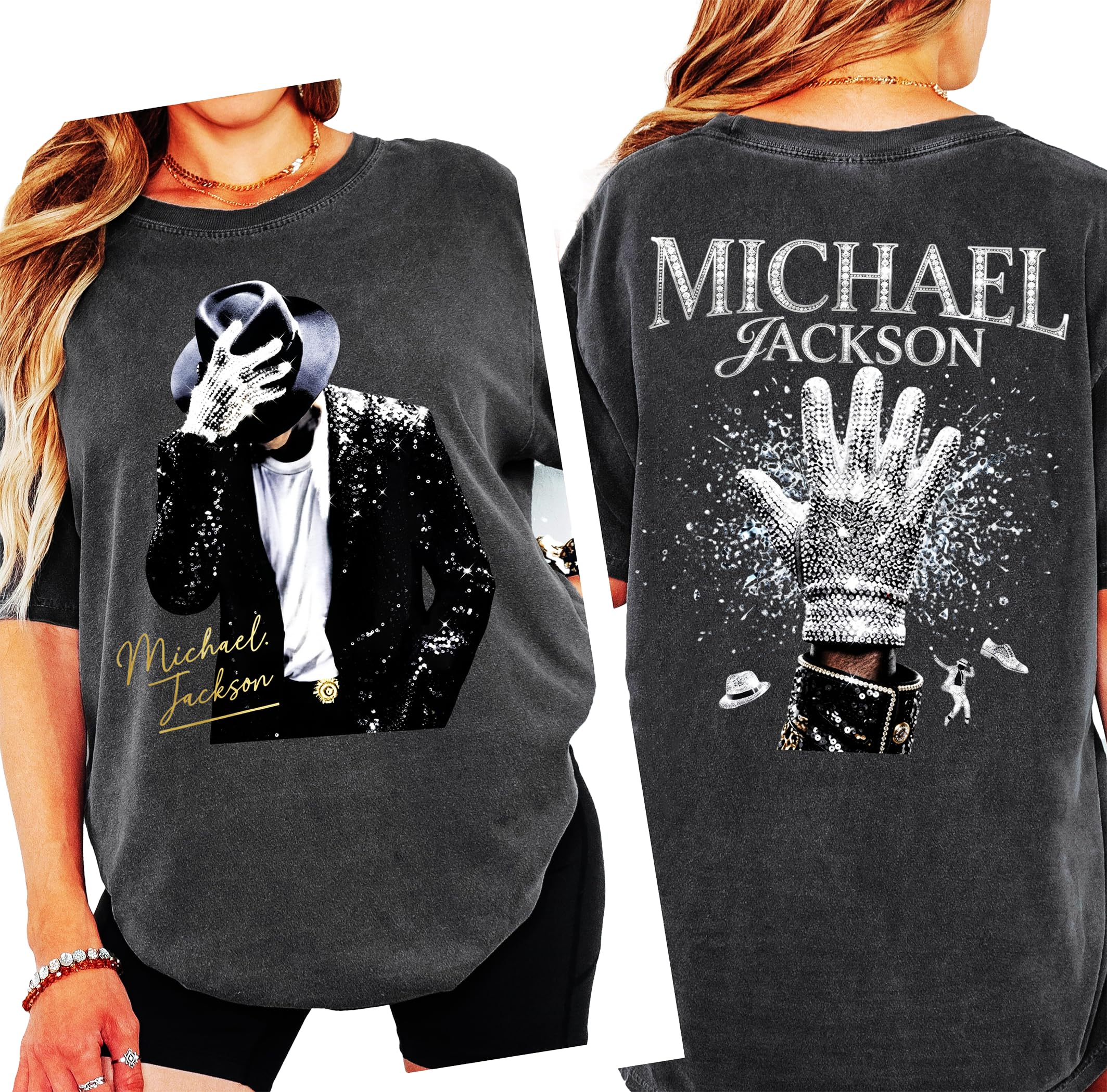 King of Pop Music Legend Tee – Vintage Pop Icon Inspired Graphic T-Shirt – Doubl