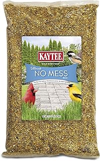 Kaytee Ultimate No Mess Wild Bird Seed, 9.75 Pounds | No Hulls, Less Mess Bird Seed Blend, 100% Edible Bird Seed Blend, Less Waste Around Feeders, Cleaner Backyard Feeding