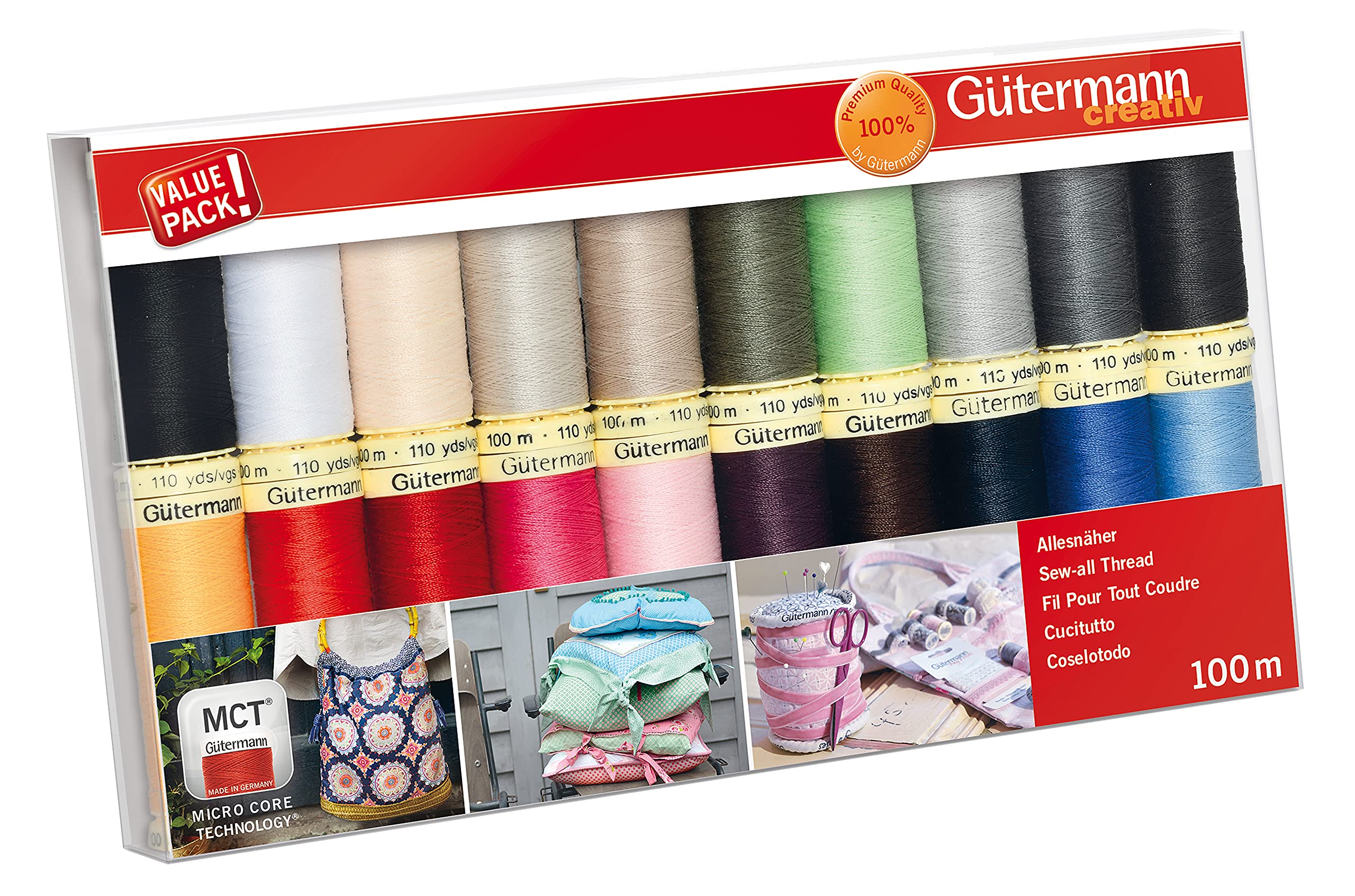 Gutermann Thread Set: Sew-All: 100m: Pack of 20