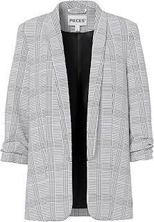 Pieces Womens Pcbosella 3/4 Printed Blazer Noos