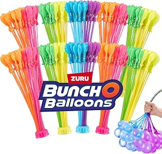 Original Bunch O Balloons Tropical Party 330+ Rapid-Filling Self-Sealing Water Balloons (Amazon Exclusive 10 count, pack of 1) by ZURU Water Balloon for the Whole Family, Kids, Teens and Adults