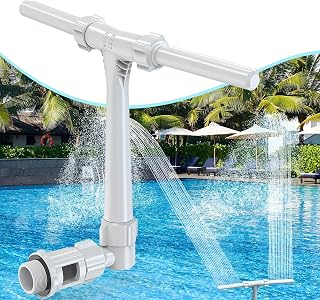 Adjustable Dual Spray Pool Fountain for Above Ground & Inground Pools | Waterfall Pool Sprinkler Fountain, 360° Adjustable Direction And Height, Pool Cooling, Cross And Parallel Spray Modes
