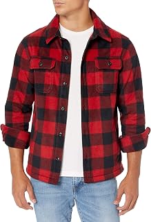 Amazon Essentials Men's Long-Sleeve Winter Fleece Shirt Jacket