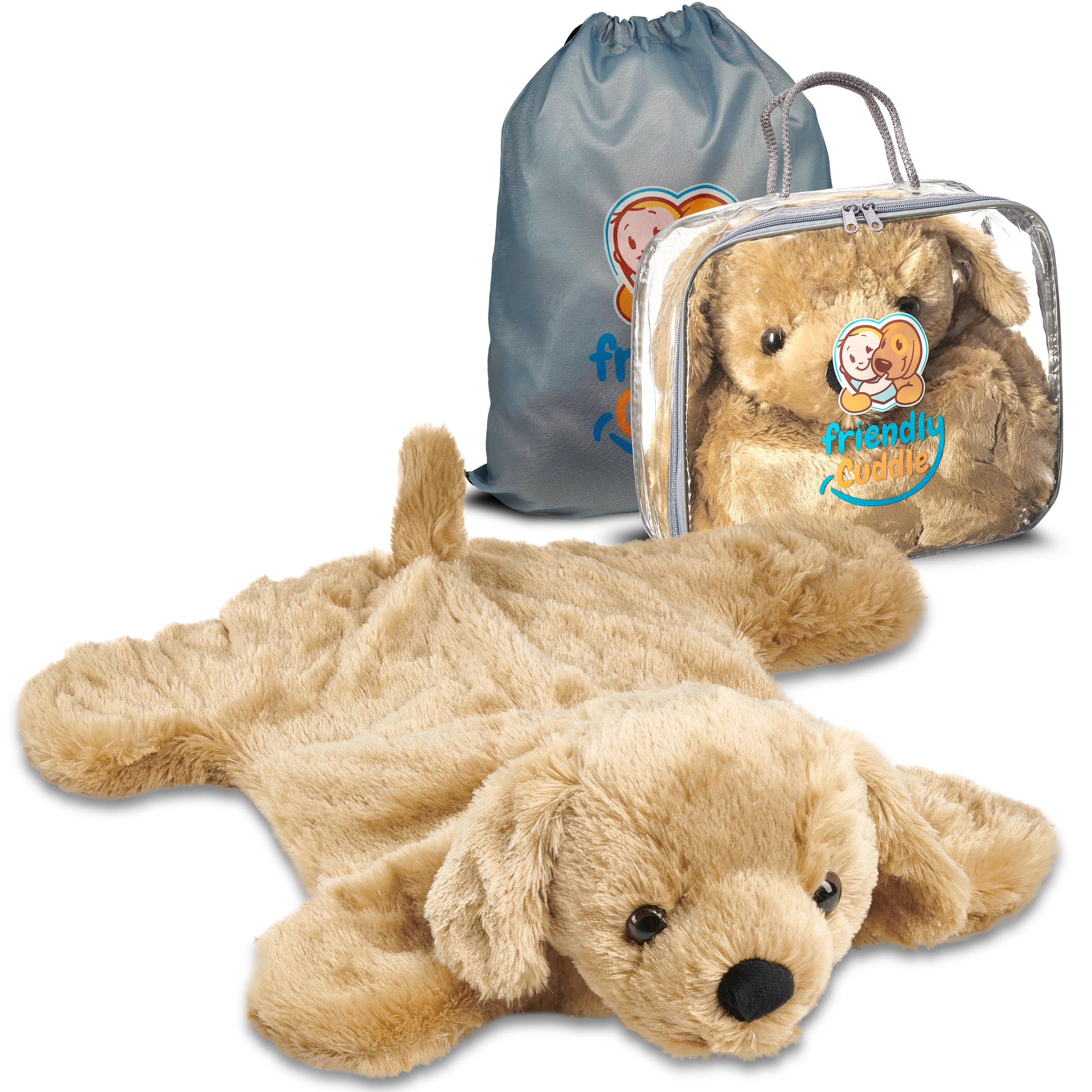 Weighted Stuffed Animals 5lb Lap Pad, Microwavable Sensory Blanket for Kids