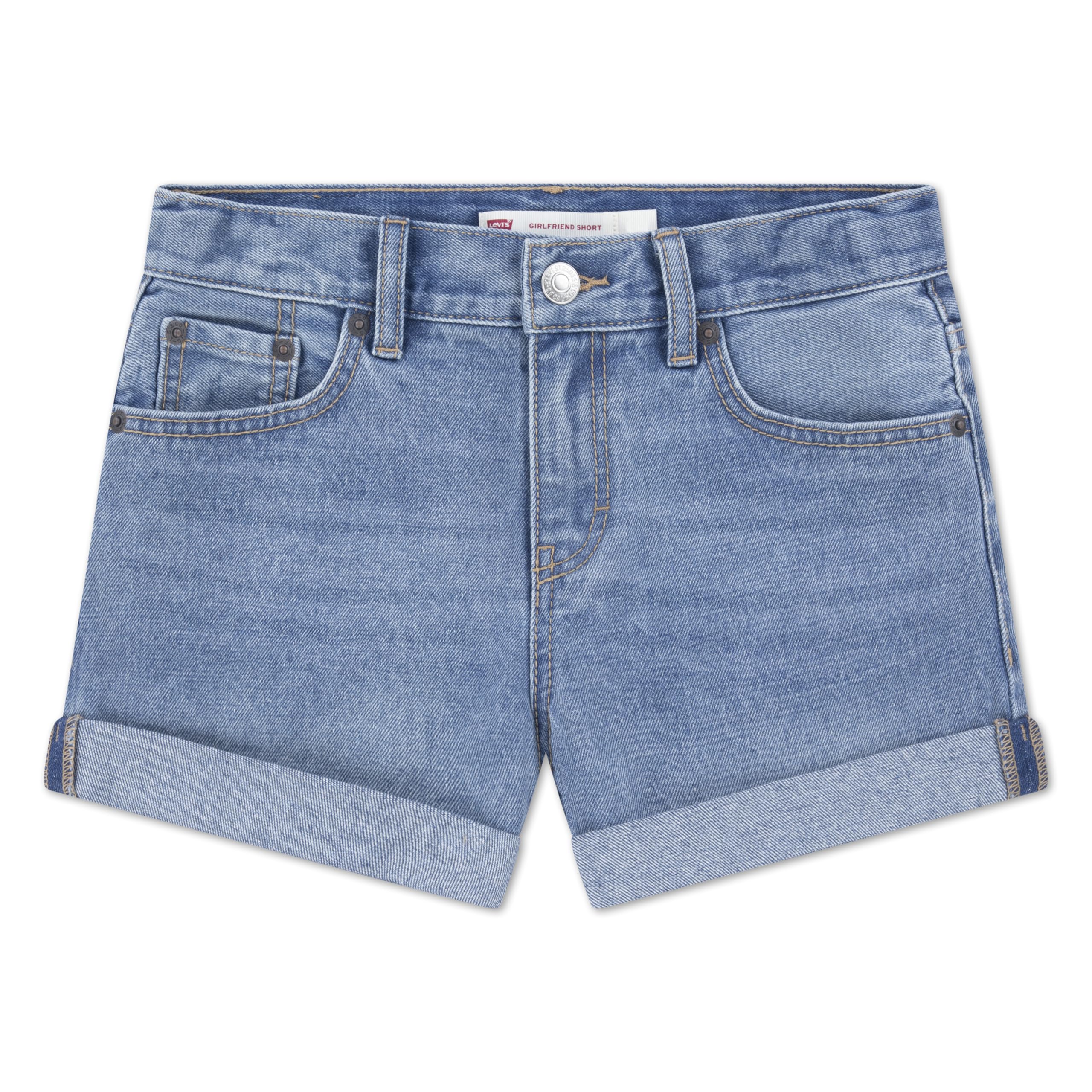 Levi's Kids Girl's Girlfriend Fit Shorty Shorts (Big Kids)