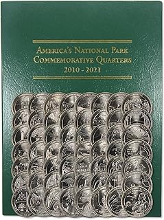 2010-2021 National Park Quarter 56 Coin Set Uncirculated with Folder | Collectible 56-Coin Set: National Park Quarter, 2010-2021, Copper-Nickel Clad, Uncirculated