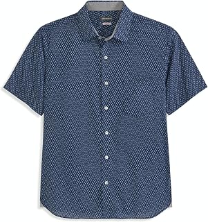 Van Heusen Men's Wrinkle Free Short Sleeve Button Check Down Shirt