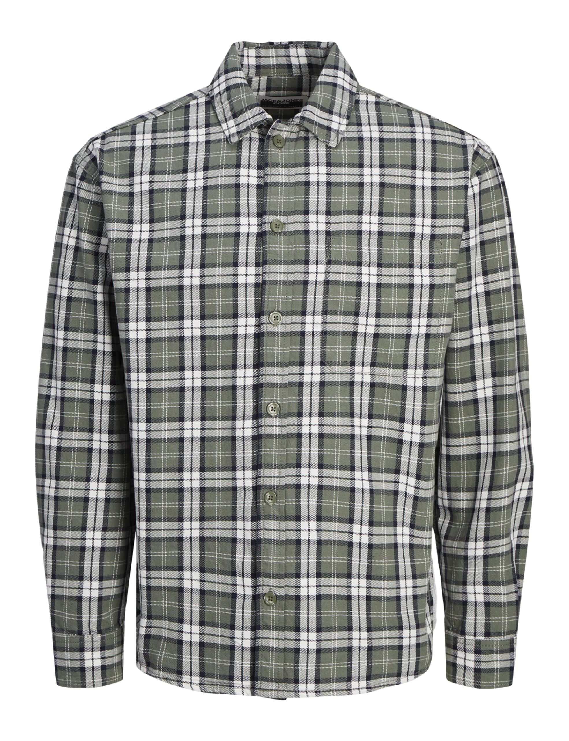 JACK & JONES Jcocollective Zac Overshirt Checked L Men's Long-Sleeved Shirt