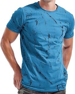 RONOMO Men's Tie Dye Streetwear Graffiti Summer T-Shirt