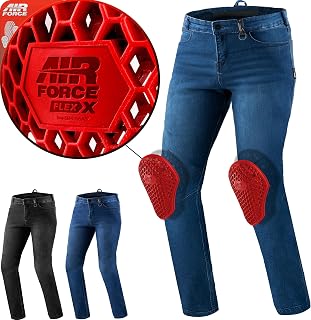SHIMA ライダー オートバイ ジーンズ メンズ エアフォース 膝プロテクター オートバイ メンズ 装甲ズボン 軽量 保護