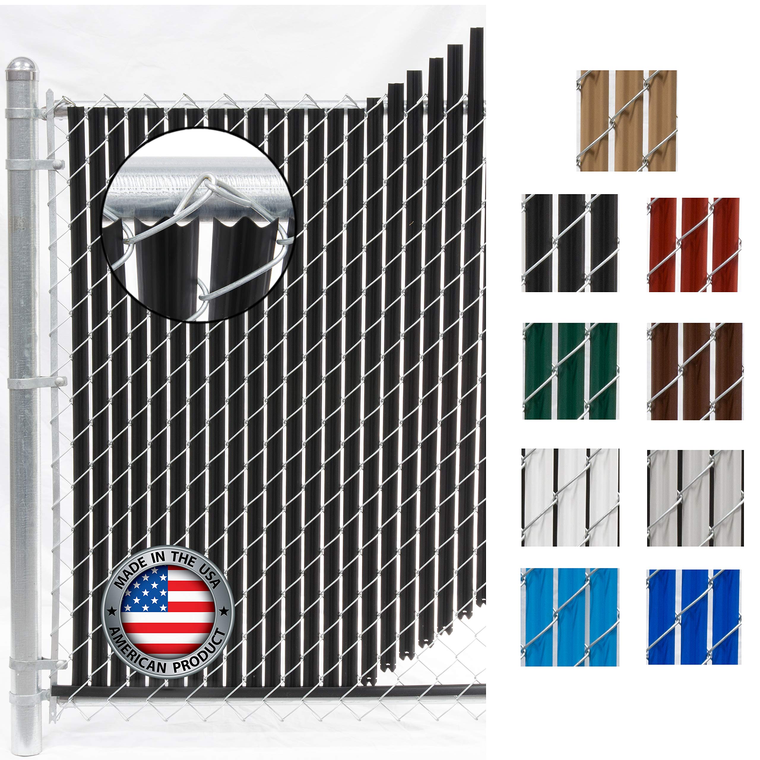 FenceSource Wave Slat (9 Colors) Single Wall Bottom Locking Privacy Slat for 4',