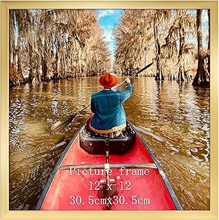 Giftgarden Gold 30x30cm Picture Frame, Square 12x12 inch Picture Frames for Tabletop or Wall Displays