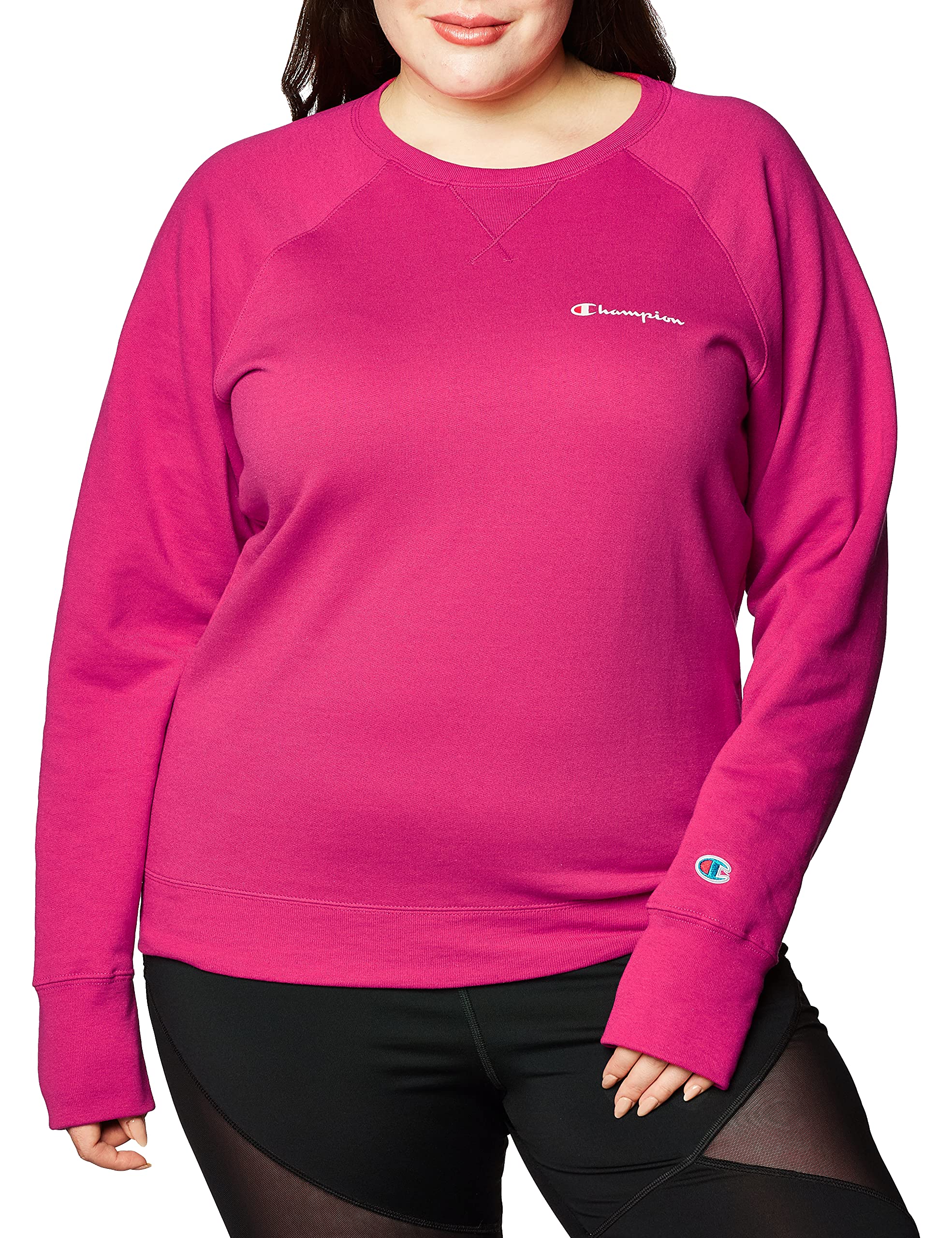 Champion Powerblend Boyfriend Graphic Crew Women's Tracksuit Top