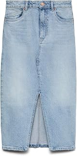 VERO MODA Denim Skirt VMVERI High Waist Midi Skirt